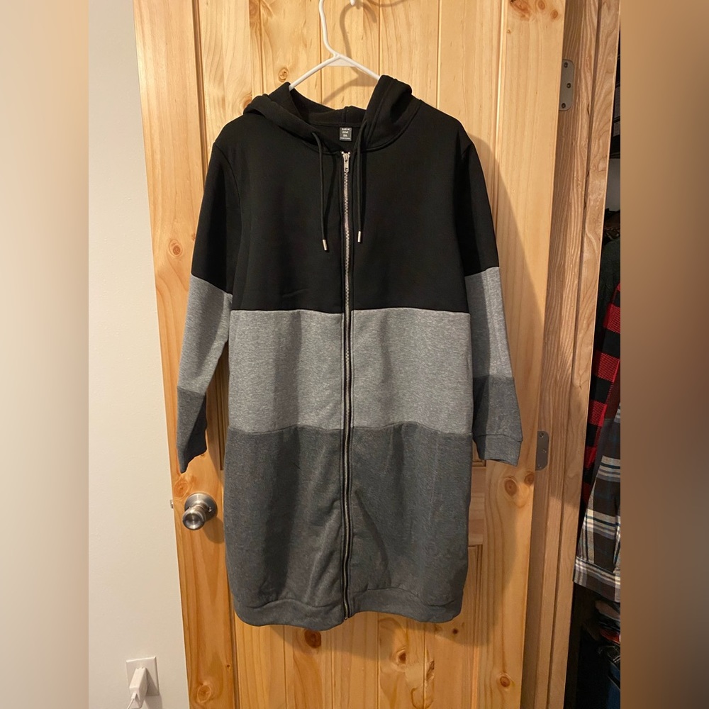 2 SHEIN items!!! Hooded long sweatshirt and dress. Brand new!! 1X/2X